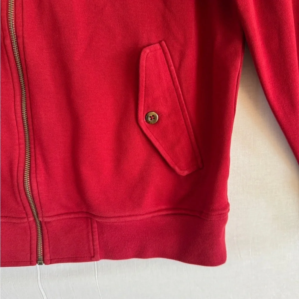 Club Room Men’s Burgundy Zip-Up Jacket Size Large